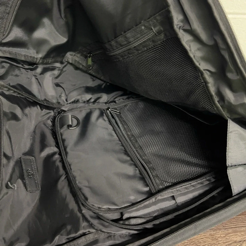Jack Abraham's Black Roll Top Backpack Laptop Travel Commuter Waterproof